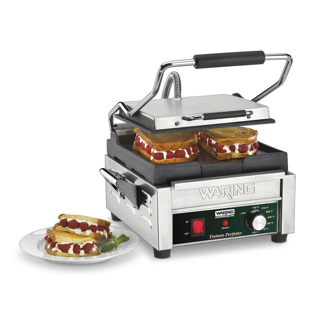 Waring WFG150 Toasting Grill,  9-1/4" x 3-3/4" Flat Plates, 120V - Image 2