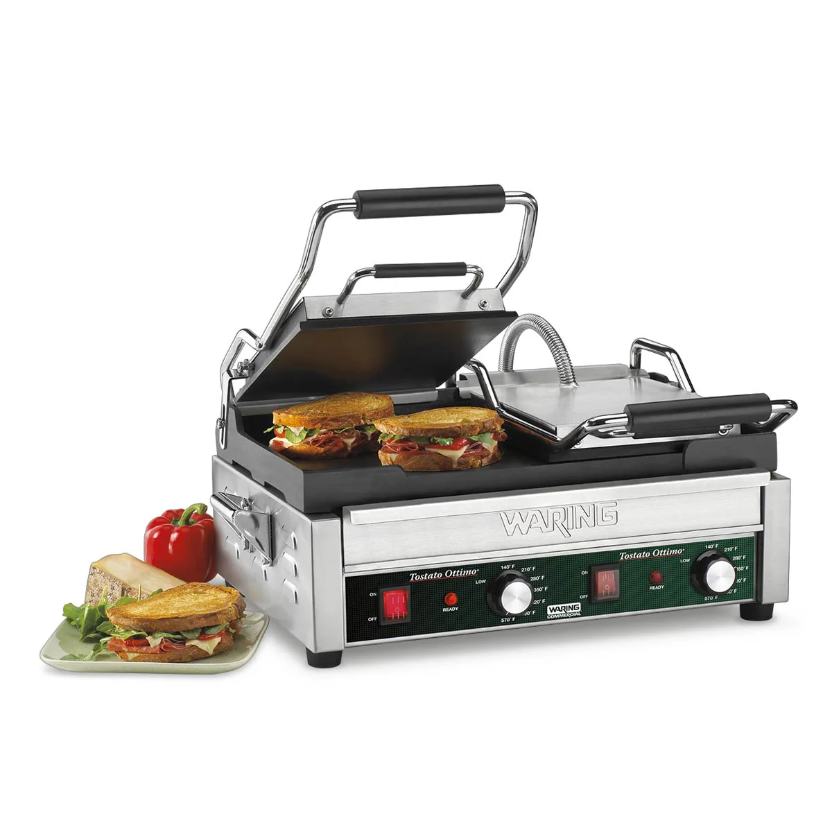 Waring WFG300 Dual Flat Toasting Grill, 240V - Image 2