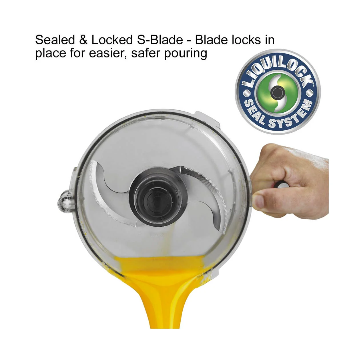 Waring WFP14SC Combination Bowl Cutter Mixer and Continuous-Feed w/ Patented Liquilock Seal System, 3.5 qt. - Image 4