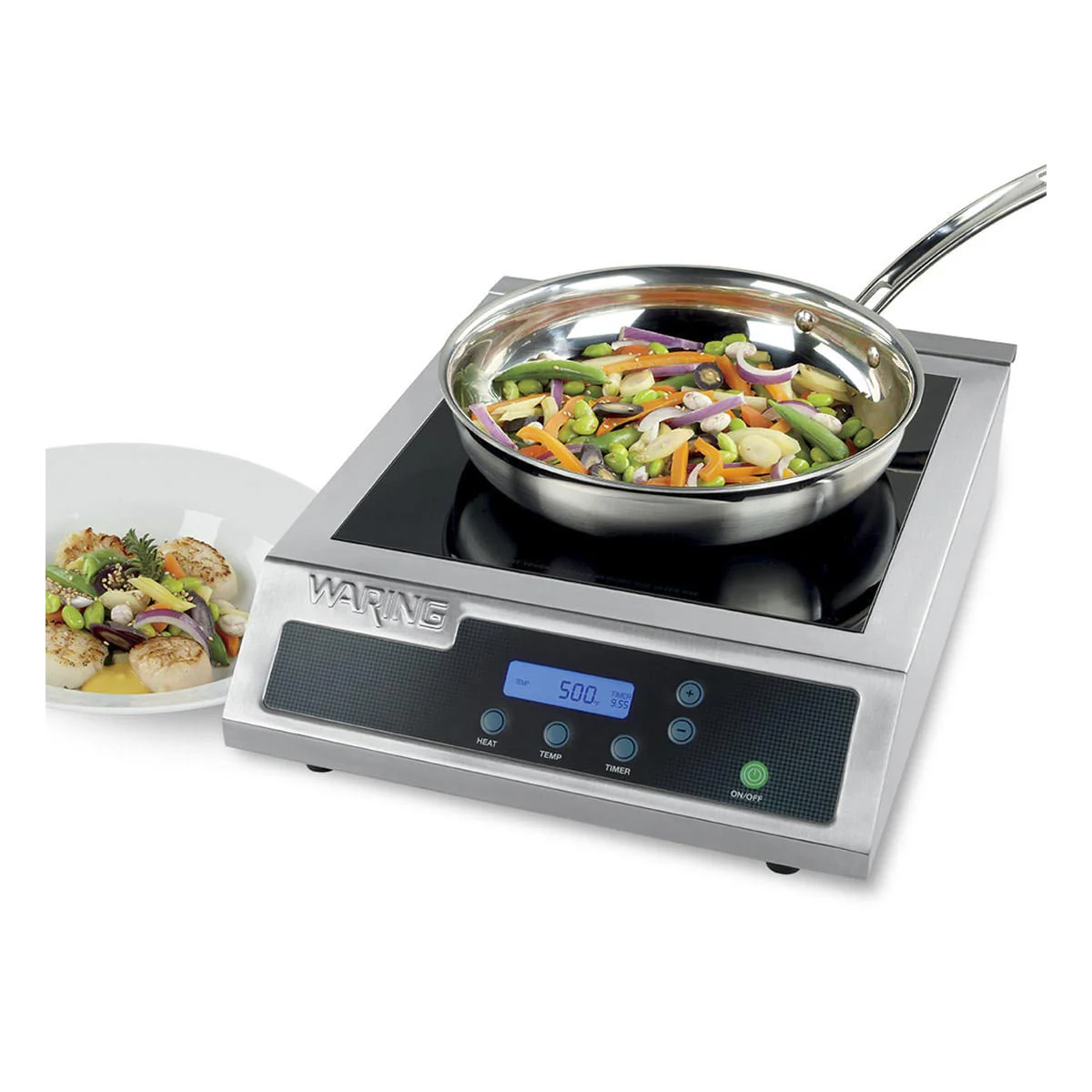 Waring WIH400 Heavy-Duty Commercial Induction Range, 120V, 1800W - Image 2