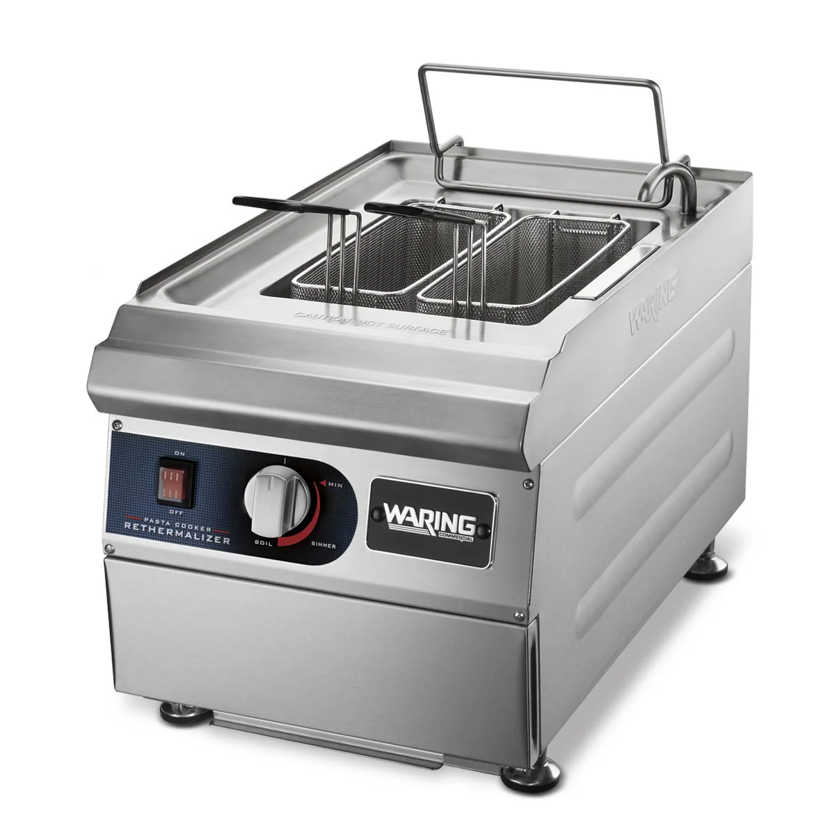 Waring WPC100 Pasta Cooker/Rethermalizer with 2 Rectangular and 4 Round Baskets - Image 2
