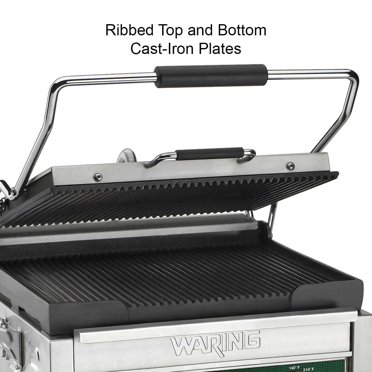 Waring WPG250 Panini Grill w/ Ribbed Plates, 120V - Image 3