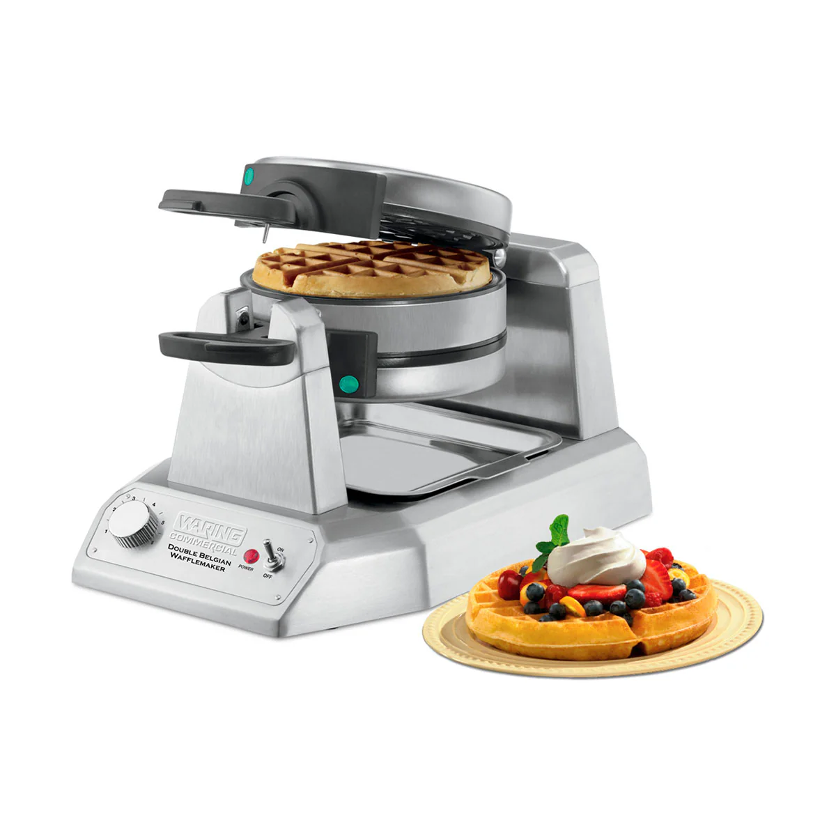 Waring WW200 Commercial Double Belgian Waffle Maker - Image 5