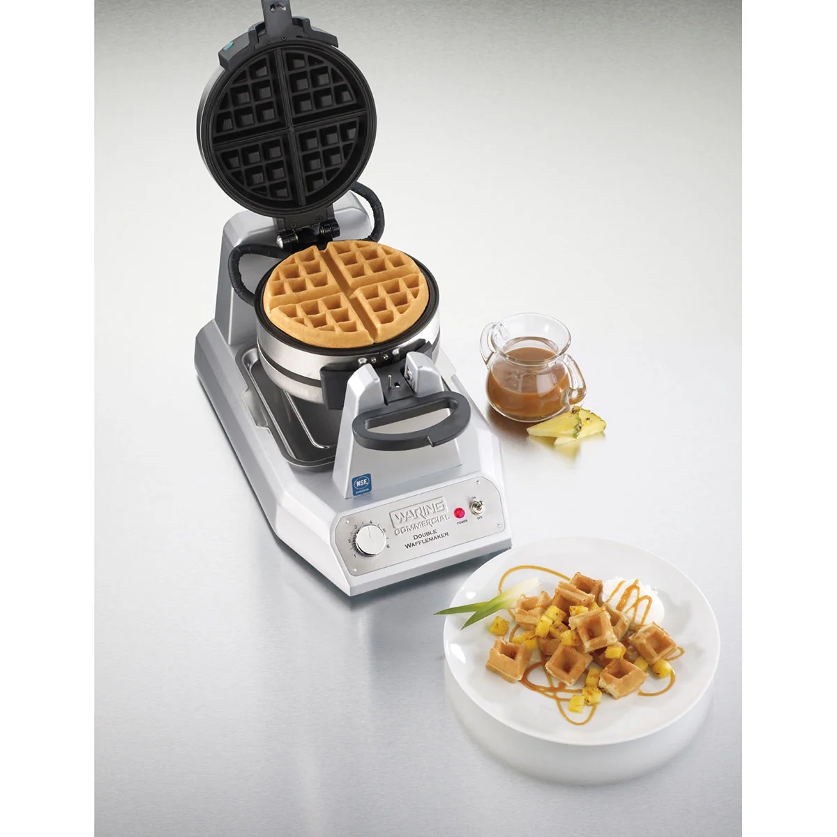 Waring WW200 Commercial Double Belgian Waffle Maker - Image 6