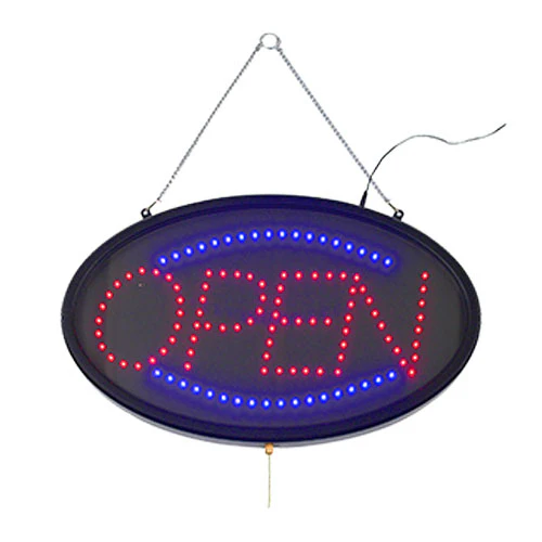 Winco LED-10 LED "Open" Sign w/ 3 Pattern & Dust Cover - Image 2