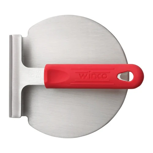 Winco SWS-6 Smash Burger Press with Red Silicone Sleeve - Image 2