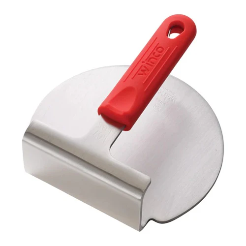 Winco SWS-6 Smash Burger Press with Red Silicone Sleeve - Image 3