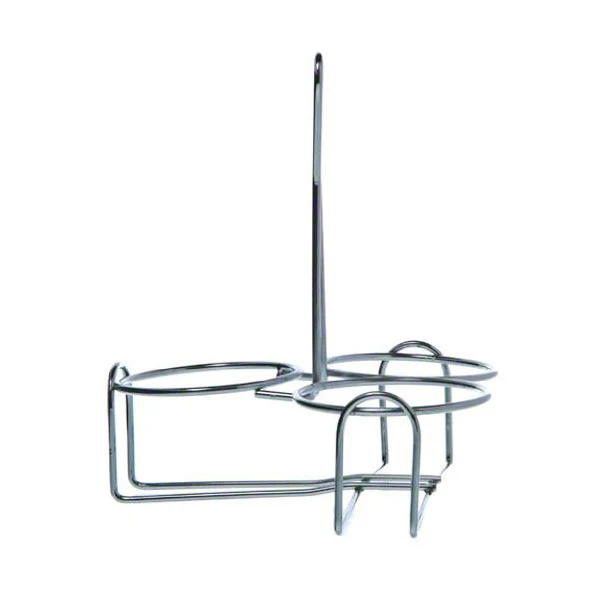 Wire Condiment Jar Holder w/ 3 Holes - Image 3